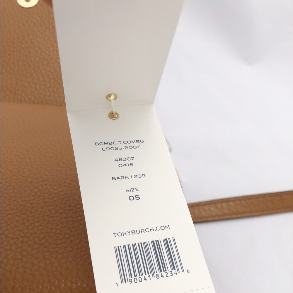 Tory Burch Bombe T Combo Crossbody Messenger Bark - Picture 8 of 8